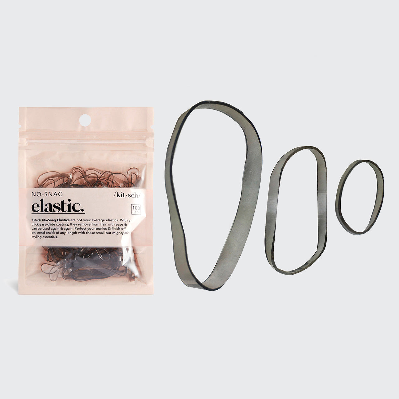 Brown No-Snag Elastics 100pc Set - Image 3