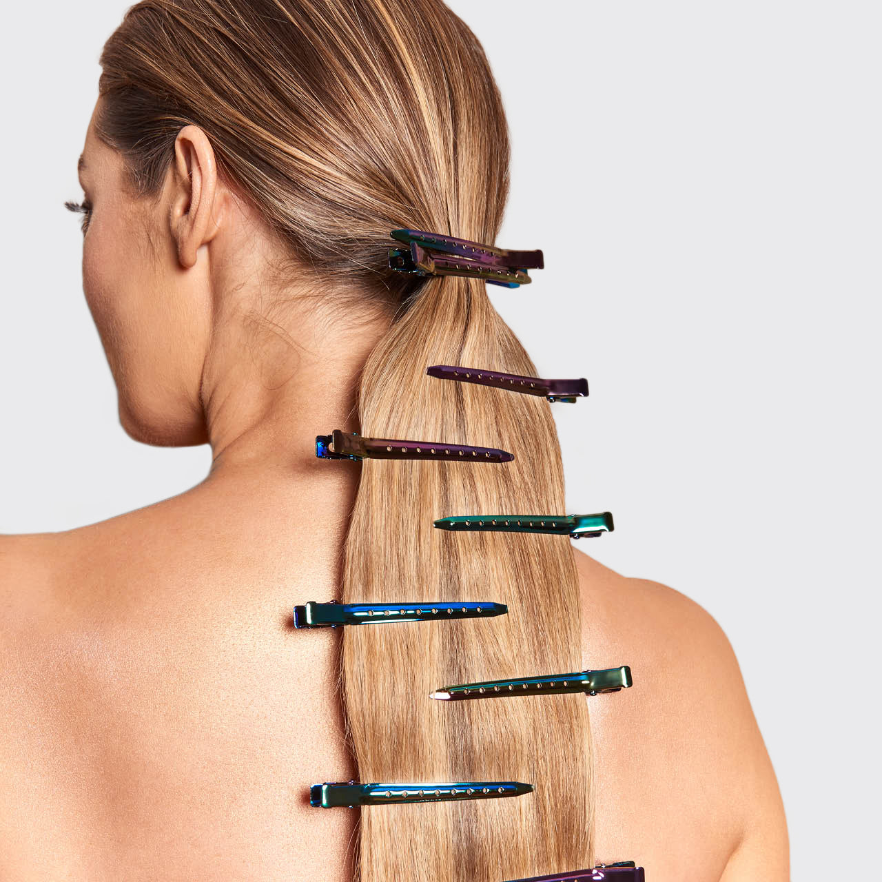 Iridescent Styling Hair Clips 6pc Set - Image 5