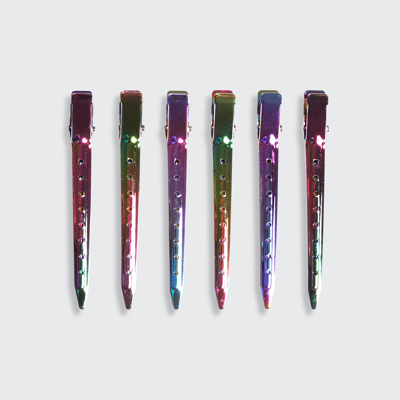 Iridescent Styling Hair Clips 6pc Set - Image 4