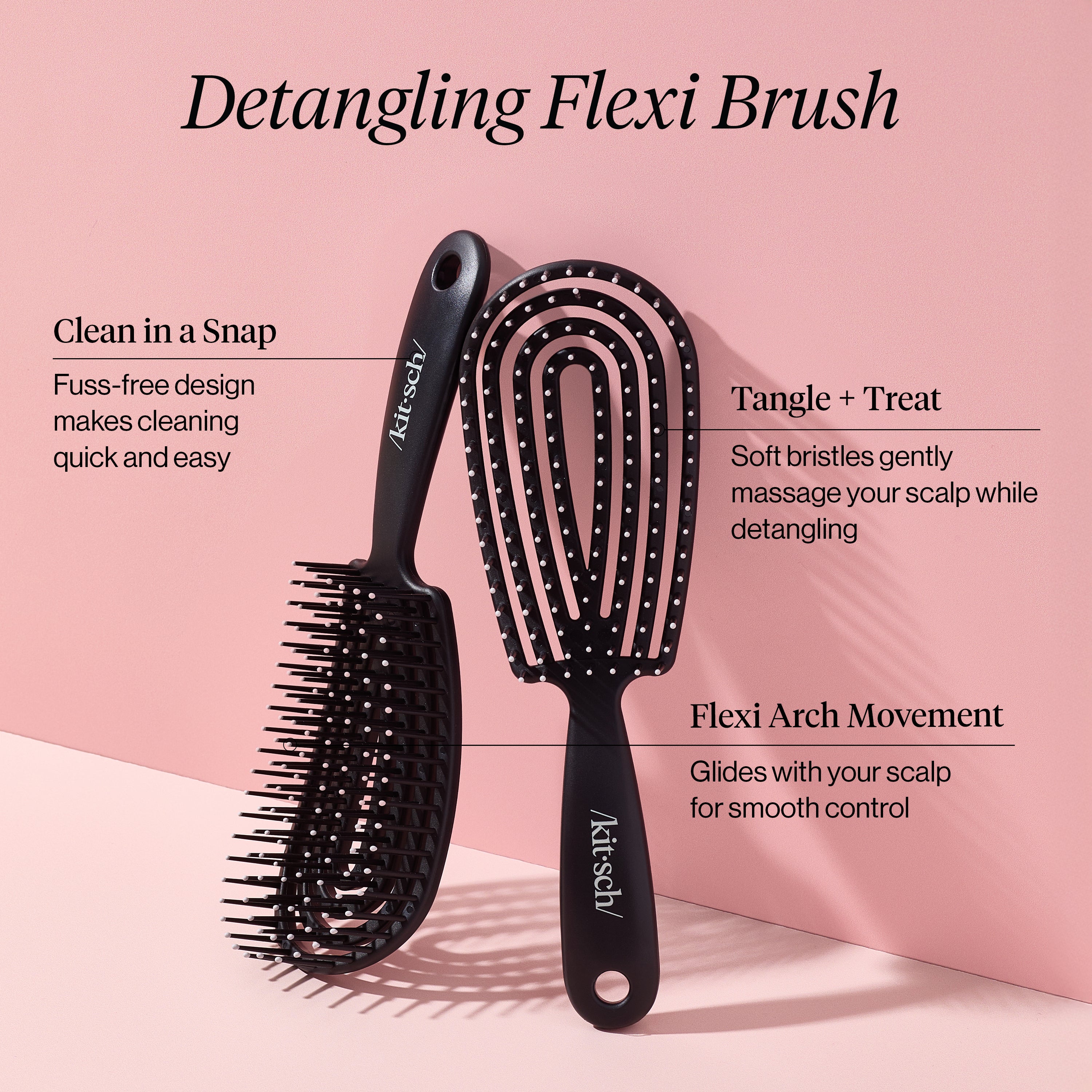 Alternative view of Black Detangling Bundle