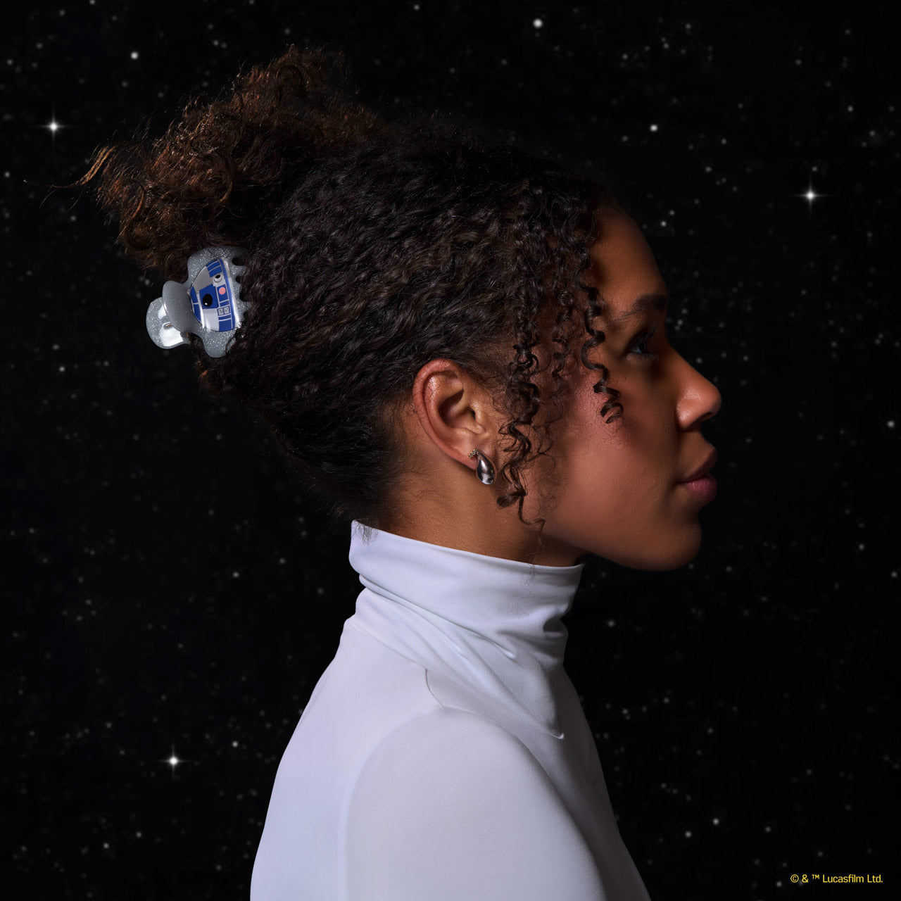 Star Wars & Kitsch Glitter Cloud Clip in R2-D2 - Image 3