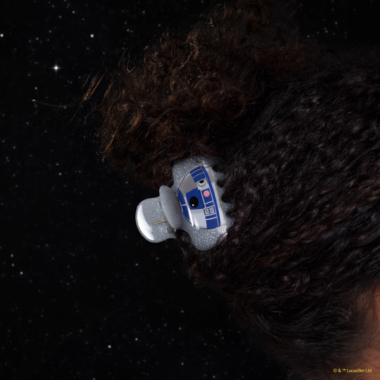 Star Wars & Kitsch Glitter Cloud Clip in R2-D2 - Image 4