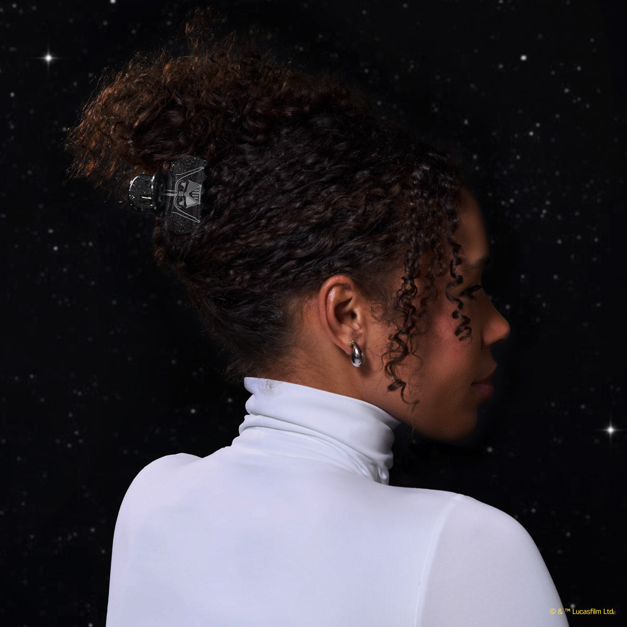 Star Wars & Kitsch Glitter Cloud Clip in Darth Vader - Image 3