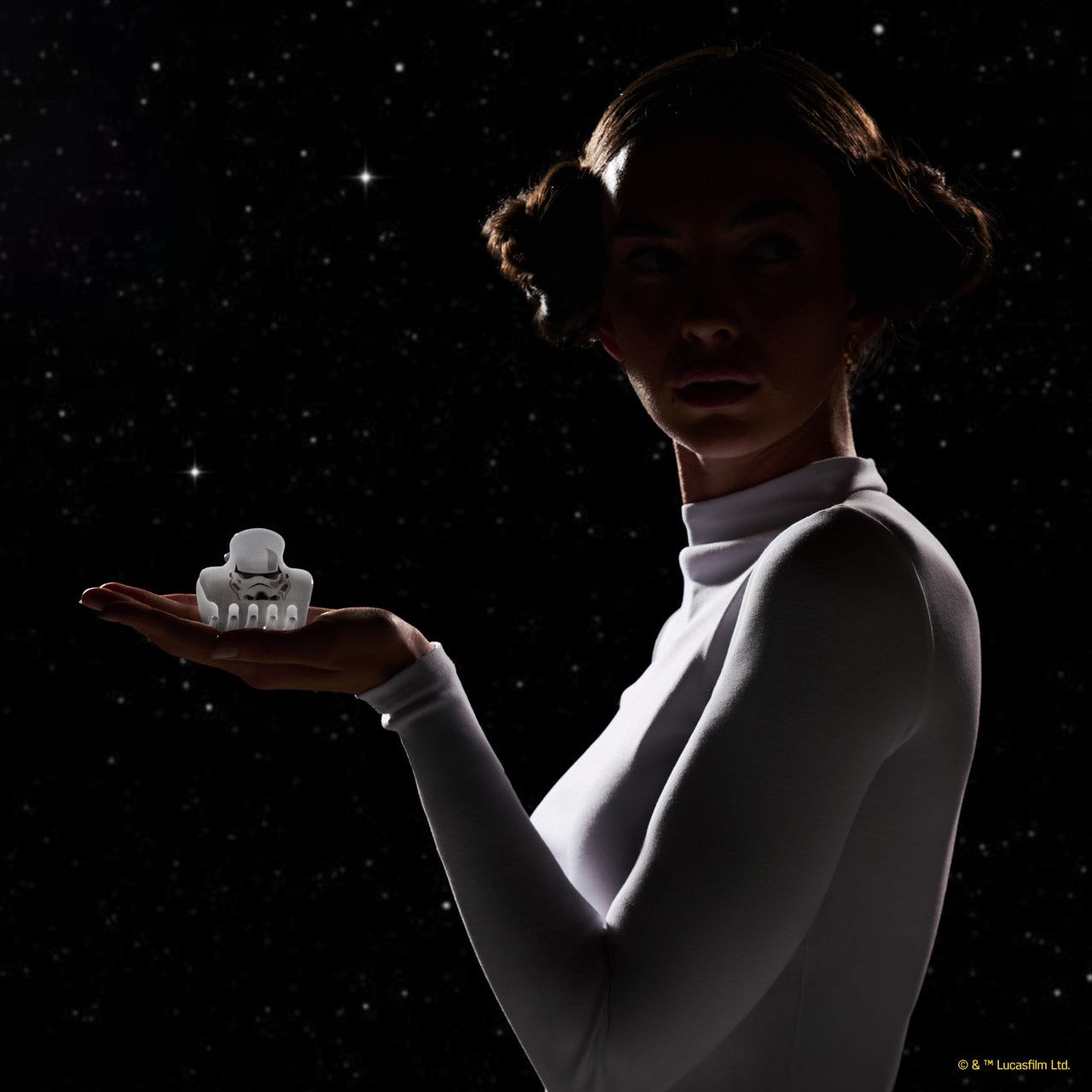 Star Wars & Kitsch Glitter Cloud Clip in Stormtrooper - Image 4