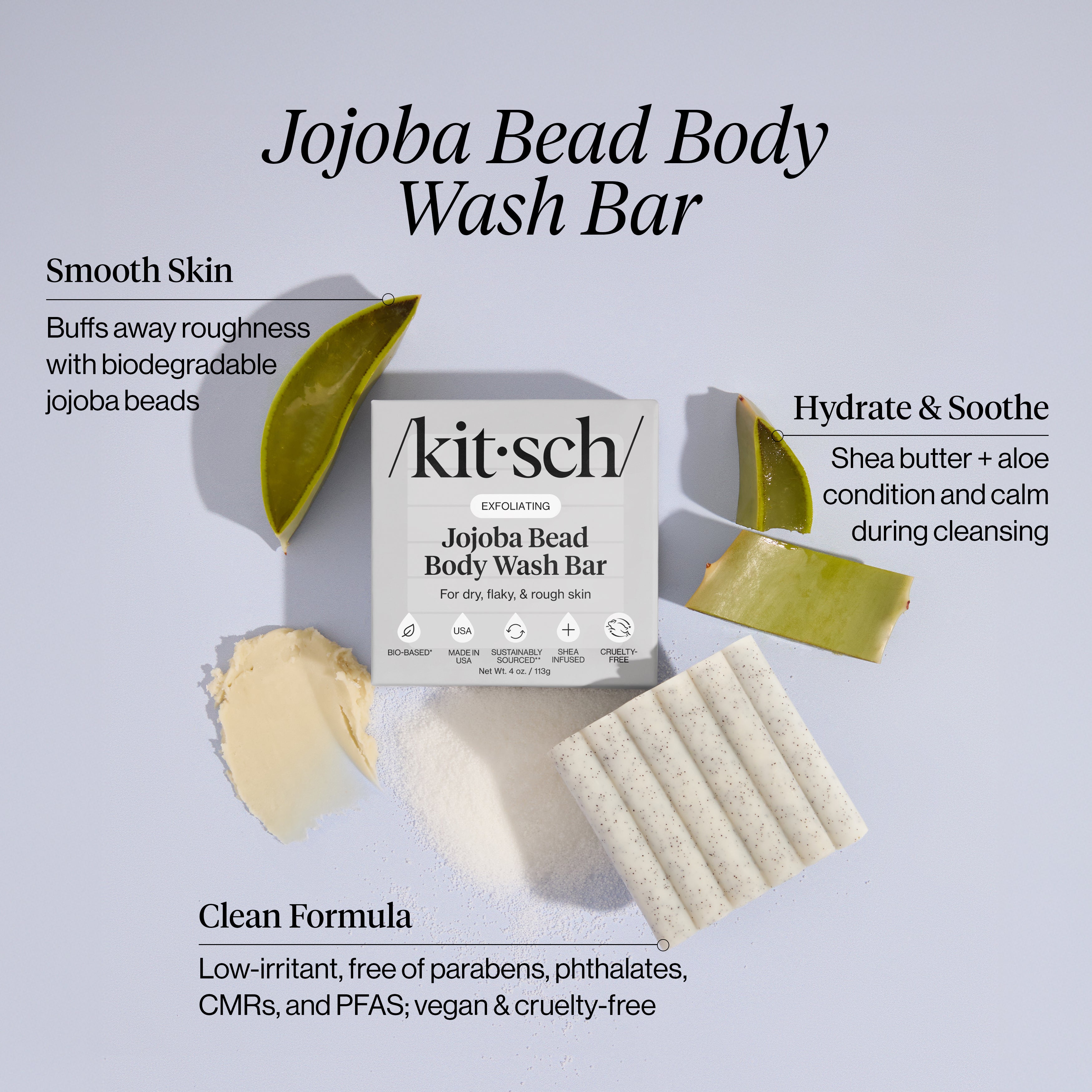 Alternative view of Jojoba Bead Exfoliating Body Wash Bar