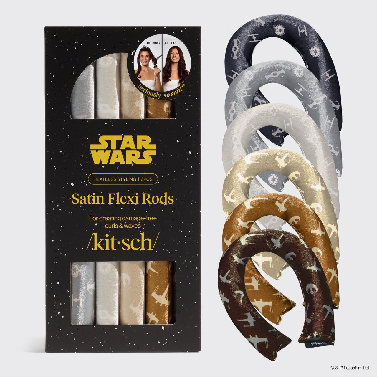 Star Wars & Kitsch Satin Flexi Rods - Light Side vs Dark Side