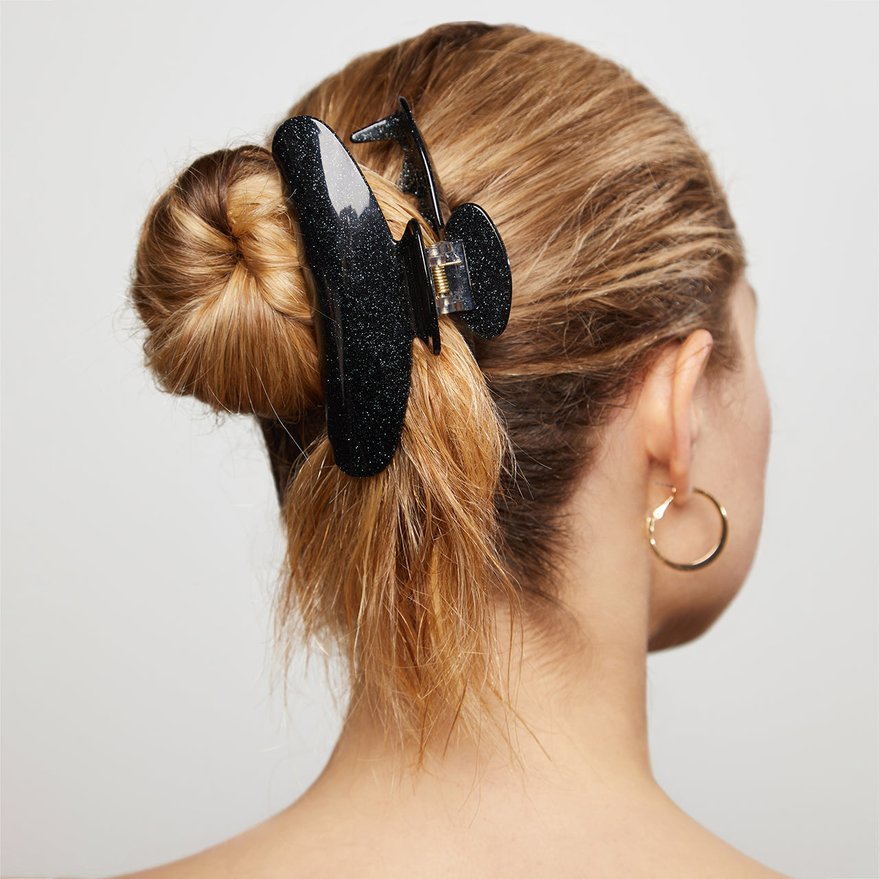 Black Glitter Claw Clip - Image 4