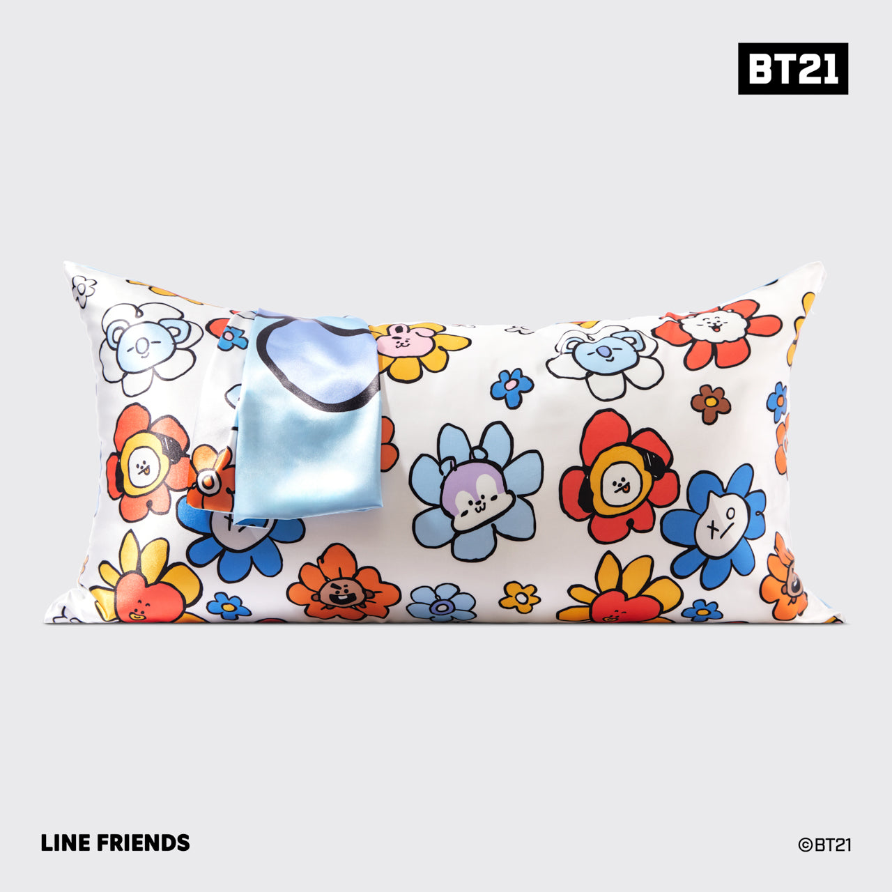 Alternative view of Kitsch x BT21 Satin Pillowcase in KOYA - King