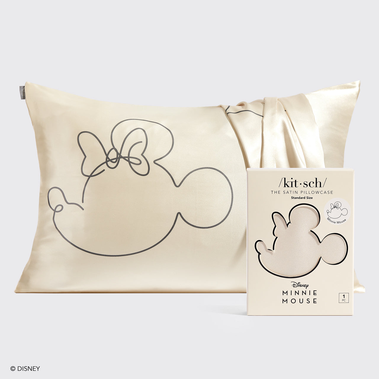 Kitsch x Mickey and Minnie Satin Pillowcase in Mrs. Mouse