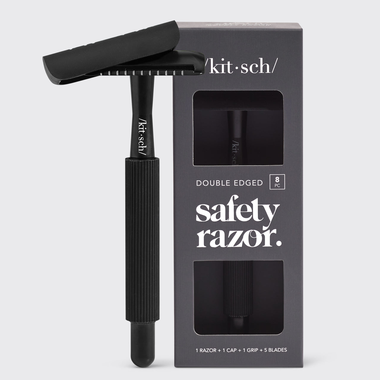 Safety Razor & Shave Butter Bundle - Black - Image 3