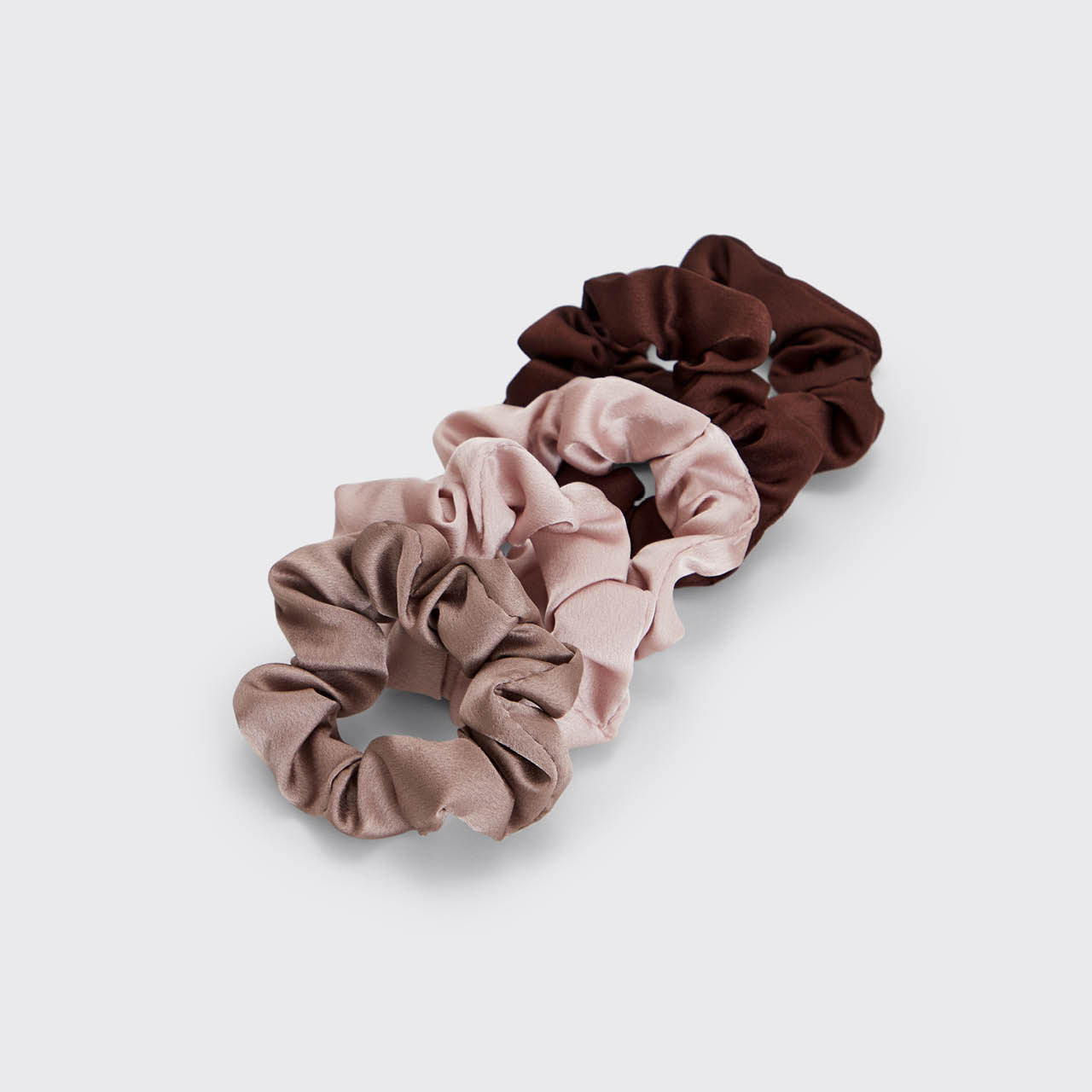 Alternative view of Cameo Satin Sleep Scrunchies 5pc Set