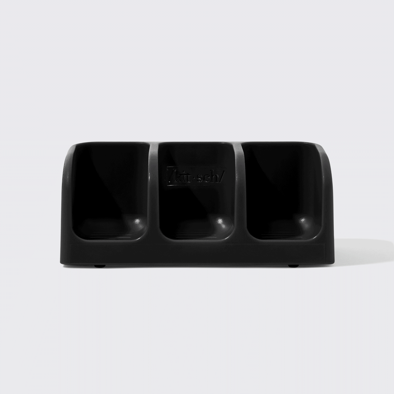 Alternative view of Black Self-Draining Soap Dish