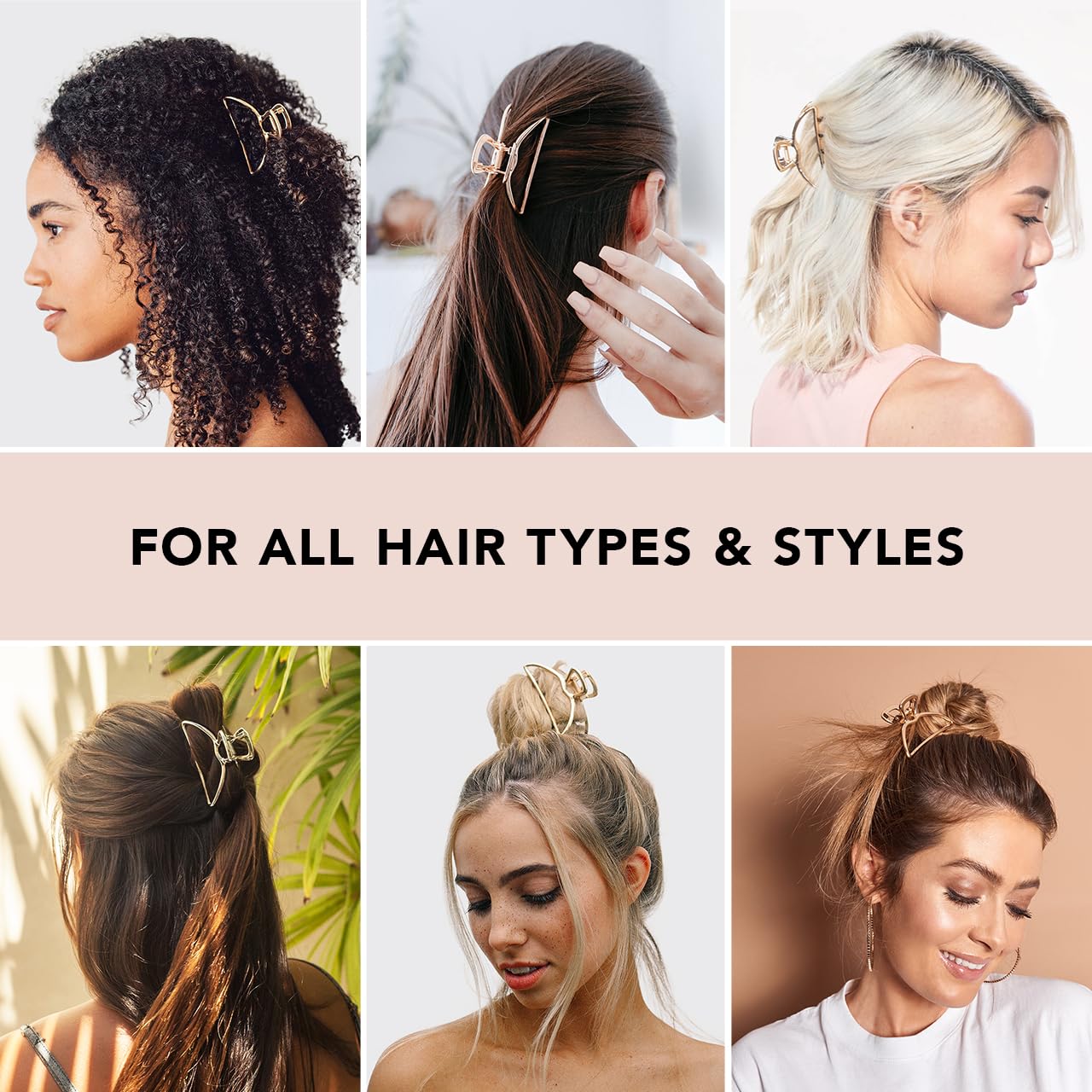 Gold Metal Claw Clip - Image 3